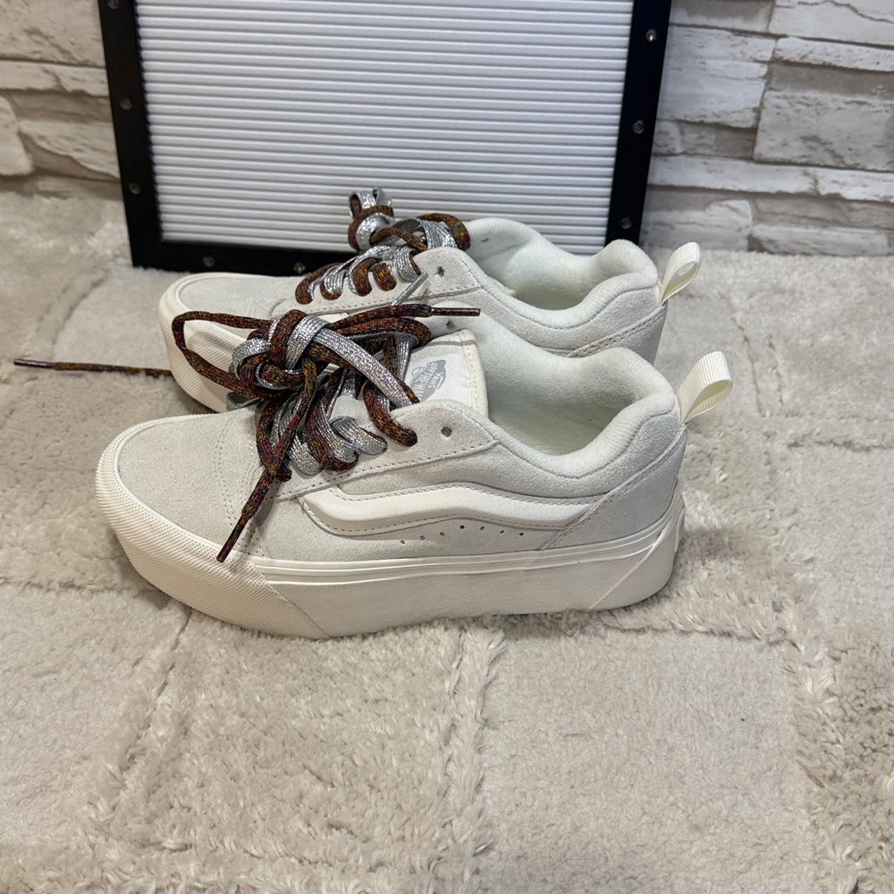 Vans Knu Stack 'White' Old School Platform Shoes - image 6